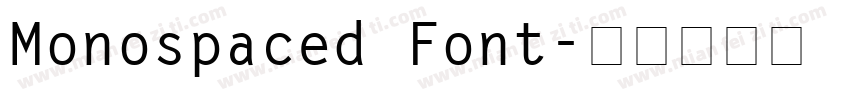 Monospaced Font字体转换